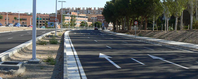 Plan E Zaragoza Reconversión Nudo Viario Carretera de Madrid - Corredor Verde
